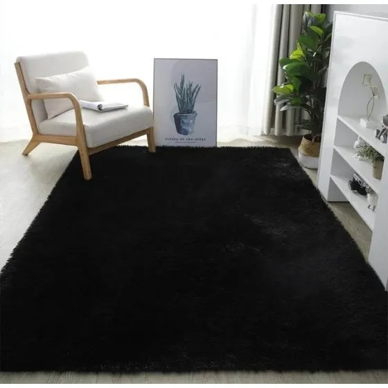 Alfombra Peluda Para El Hogar De 150 X 200 .