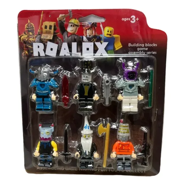 Roblox Set 6 Minifiguras Bloques De Construccion Armables