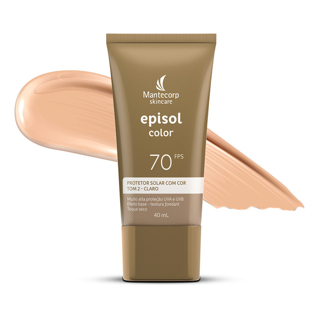 Protetor Solar Facial Episol Color Fps70 Tom 2 Claro Com 40m Protetor Solar Facial Episol Color Fps70 Tom 2 Claro Com 40m