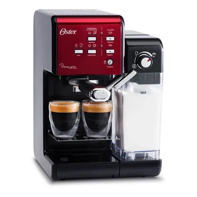 Cafetera Espresso Primalatte Oster 6701 (roja) Color Rojo
