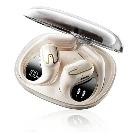 Fone de Ouvido Esportivo Lention T4 Bluetooth 6.0 Open-Ear com Gancho IPX7 e 68h