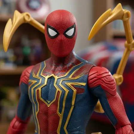 Boneco Homem Aranha Com Garras Luz Súbita Articulado