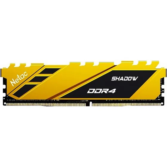 Memoria Netac Shadow Ddr4 3200mhz 16gb Yellow Ntsdd4p32sp-16