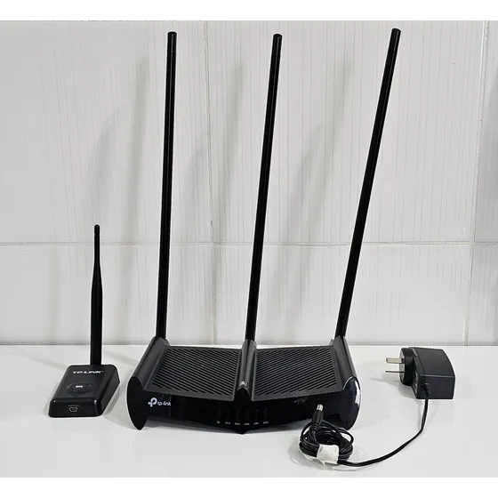 Router Tp-link Tl-wr941hp 450 Mbps + Adaptador Usb Wifi 150