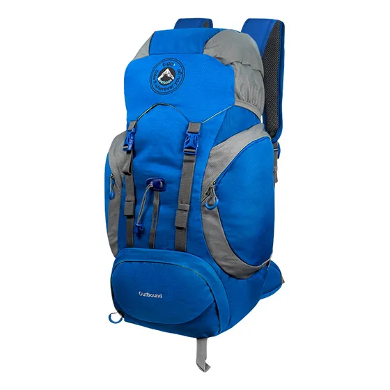 Mochilas De Camping T-go Trekking 40 Litros Cobertor Color Azul XS505 Diseño de la tela Liso