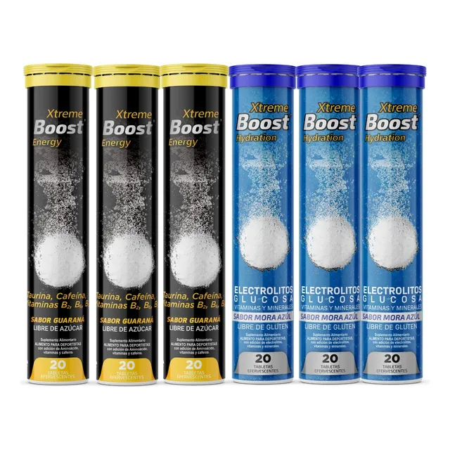 Pack 6 Xtreme Boost Energy - Hydration Mix 