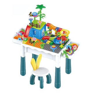 Mesa Juego Actividades Bloques Niños Con Silla Y Bloques Mesa Juego Actividades Bloques Niños Con Silla Y Bloques