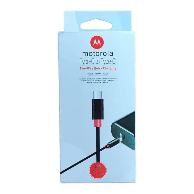 Cable Tipo C A Tipo C Motorola Moto G7 Plus G30 G100 G9 Plus