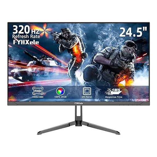 Monitor Gamer Fyhxel Screen 24.5  320 Hz127 V Resolución Fhd