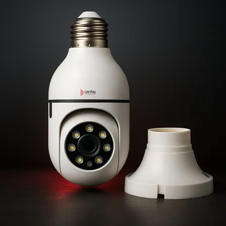 🔒 SEGURANÇA DISCRETA COM CÂMERA LÂMPADA WIFI

*Câmera De Segurança Lâmpada Soquete WiFi Visão Noturna 360° Full HD Espiã App Yoosee Branco*  
~R$ 78,95~ → *R$ 48,05*  
💥 *39% OFF*

✅ Visão noturna 360° para monitoramento total  
✅ Discreta como uma lâmpad