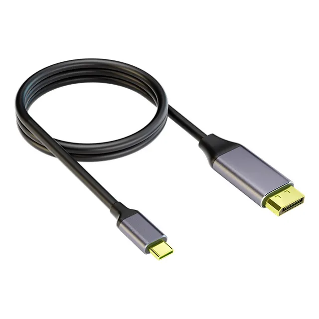 Cabo Usb Tipo C Para Displayport 4k 144hz E 8k Thunderbolt 3