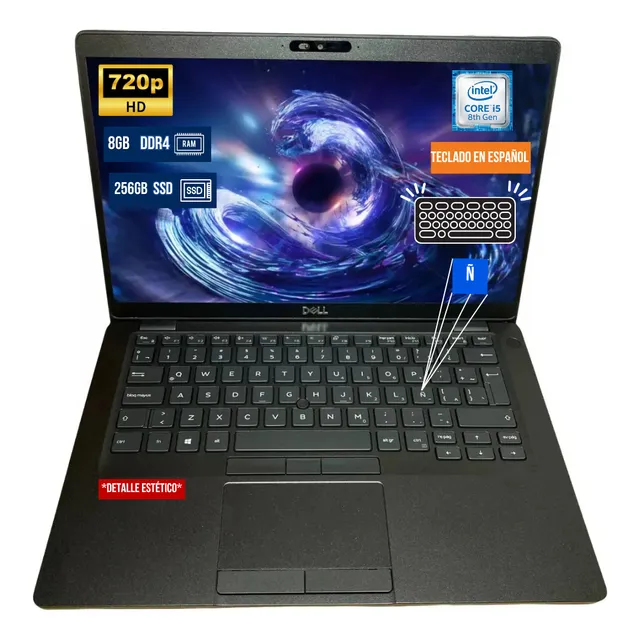 Laptop Dell 5400 Core I5 8va 8gb 256gb Ssd 14 Hd W11 Pro