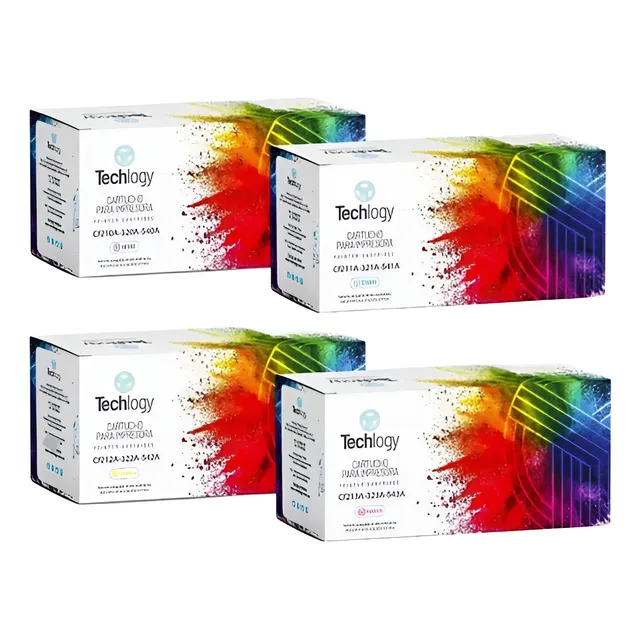 Tóner Techlogy Cf210a, 211a, 212a, 213a Pack 4  -