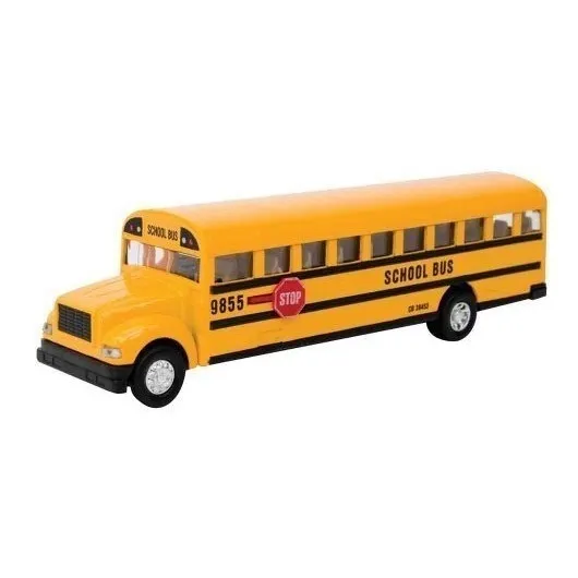 Bus Escolar De Metal Juguete Camion Para Niños