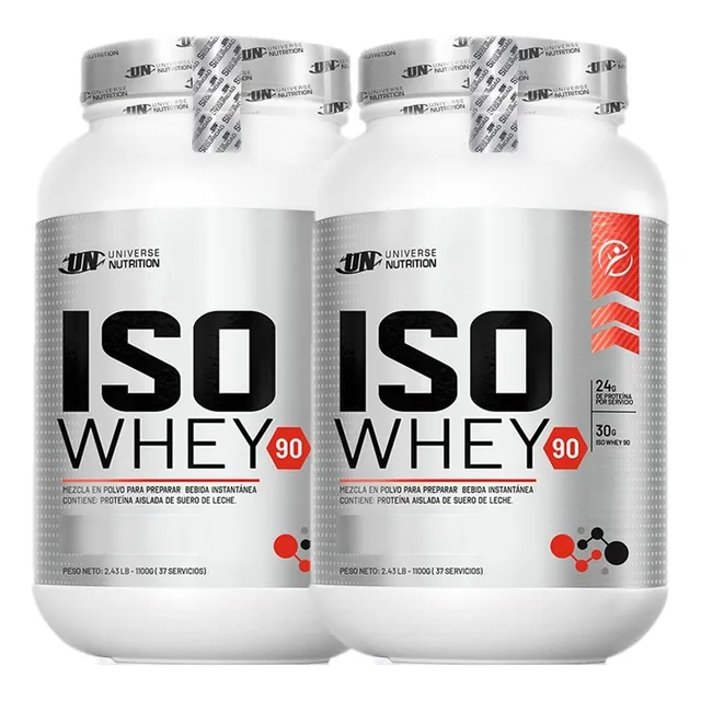 Pack Iso Whey 90 1.1kg X2 Proteina Isolatada - Tienda Fisica