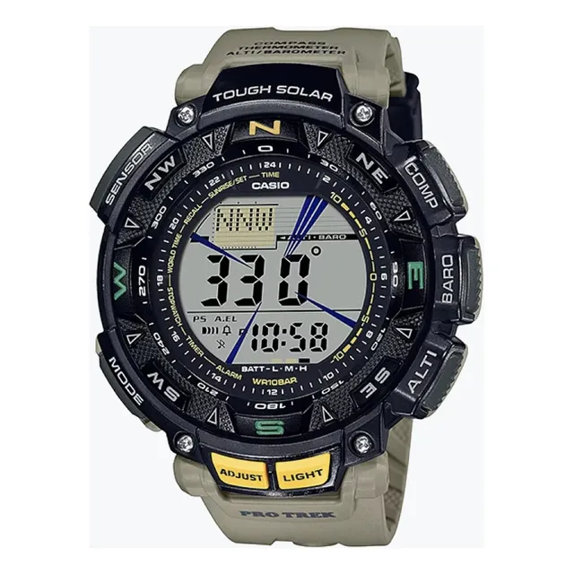 Casio Protrek Prg 240 1dr Triple Sensor Brújul Solar Origina