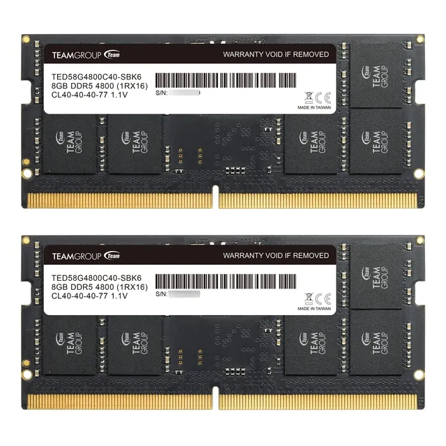 Memoria Ram Teamgroup Elite Sodimm Ddr5 16 Gb 2 X 8 Gb 4800