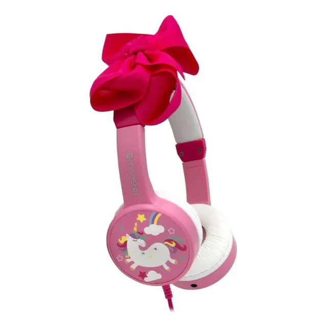Audifono De Niña Monster Coolkid Moño Rosa - Revogames
