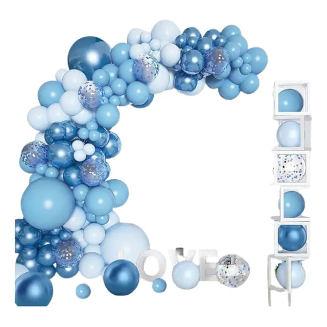 Decoración Arco De Globos Baby Shower Niño O Cumpleaños