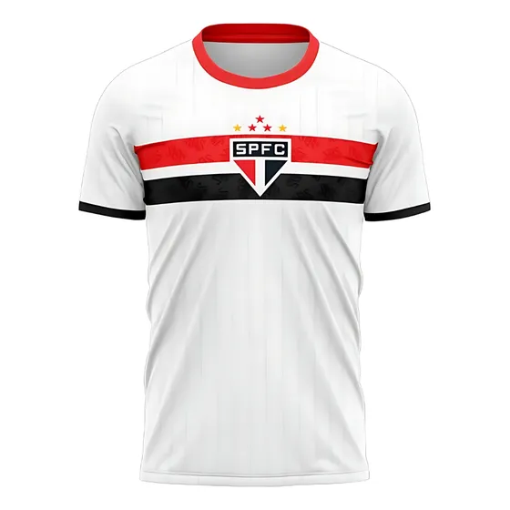 Camisa São Paulo Infantil Juvenil Stencil Oficial Licenciada
