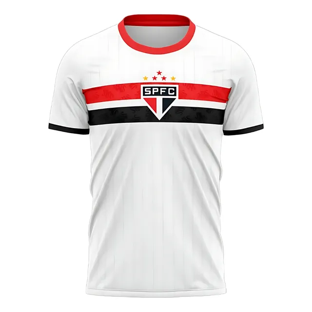 Camisa São Paulo Infantil Juvenil Stencil Oficial Licenciada