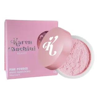 PĂł Facial Solto Rosa - Pink Powder By Bachini Karen 12g PĂł Facial Solto Rosa - Pink Powder By Bachini Karen 12g