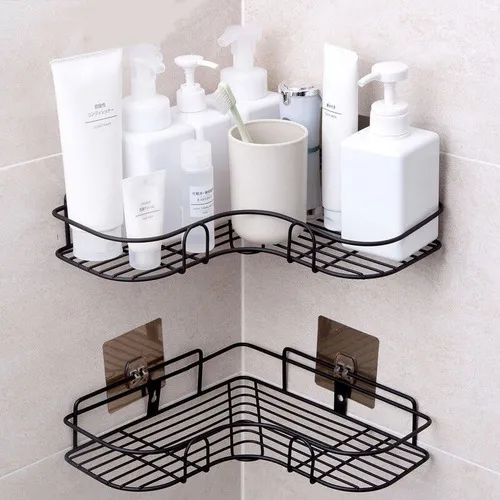 Kit 2 porta shampo voreon sabonete suporte de canto parede banheiro Lar Ideal