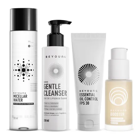 Kit Beyoung Skincare Completo Multifuncional 4 Produtos