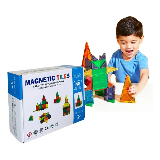 Bloques Magneticos De Construcción 48 Piezas