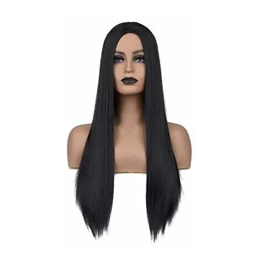 Peluca Negra Yuniana Para Mujer Color Natural Largo Z6z8t