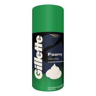 Espuma De Barbear Mentol Gillette Foamy 175g Espuma De Barbear Mentol Gillette Foamy 175g