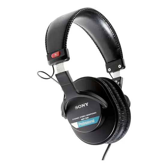Fones de ouvido Sony Mdr 7506 Professional Studio - pretos