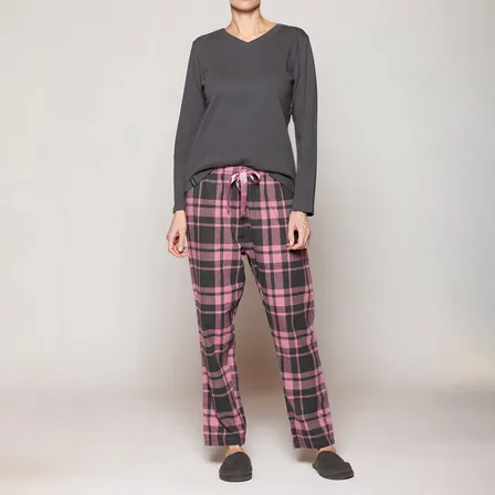 Pijama Mujer Algodón Cuello V Monarch