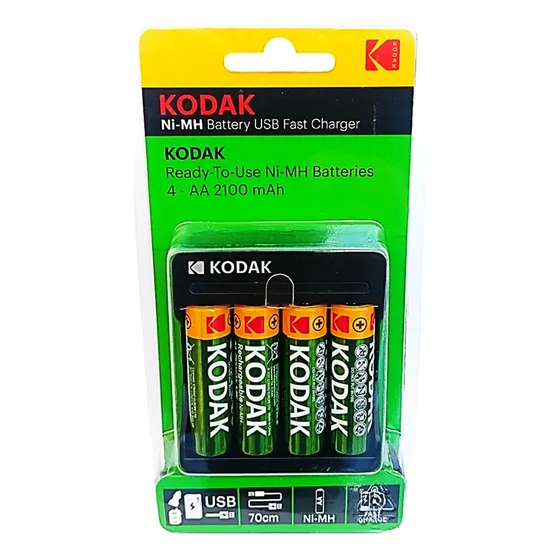 Cargador Con Baterías Recargables Aa 2100mah