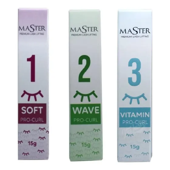 Passo 1 + Passo 2 + Passo 3 Do Kit Master Lash Lifting