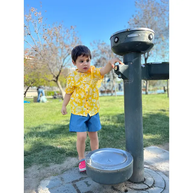 Short Niño Con Elástico 100% Algodón Alfonsino