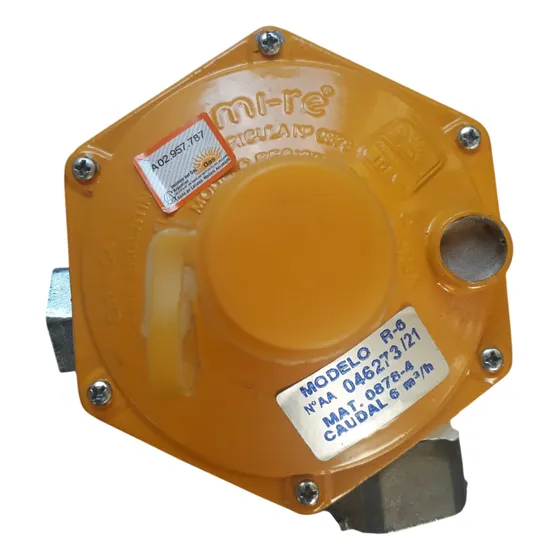 Regulador Mi Re 6 M3/hora Para Gas Natural C/flexible