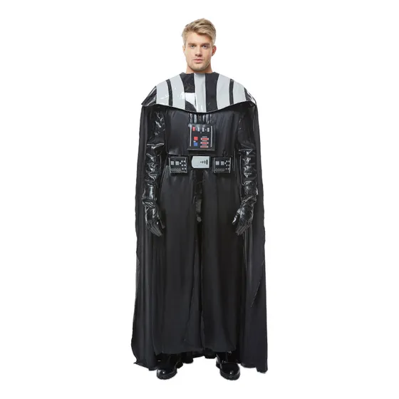 Disfraz De Cosplay De Darth Vader, Traje Negro, Traje Hal