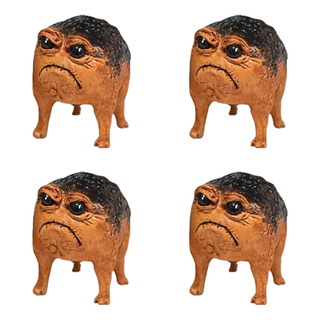 Estatua De Sapo Grumpy Frog, Diseño De 4 Unidades, Feo Y Eno Estatua De Sapo Grumpy Frog, Diseño De 4 Unidades, Feo Y Eno