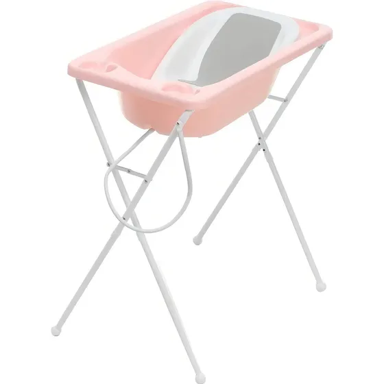 Banheira Plástica Para Bebê Galzerano Acqua Trio Rosa