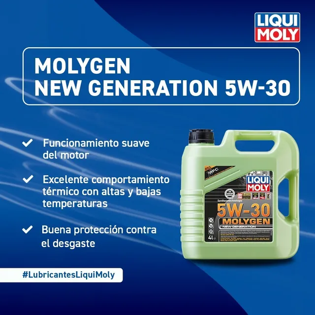Aceite para motor Liqui Moly sintético 5W-30 para autos, pickups & suv de 1 unidad x 4L