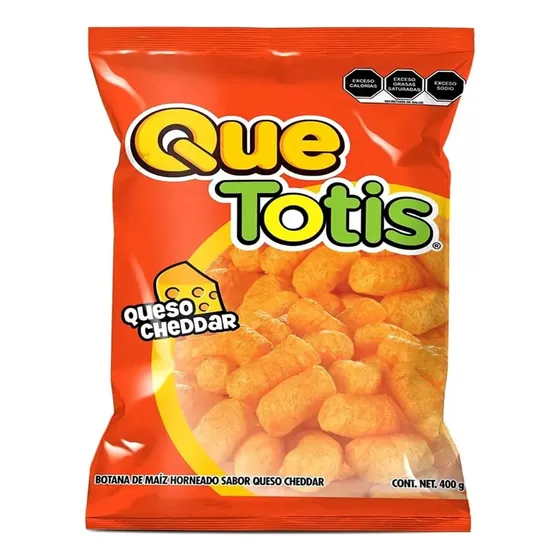 Cheetos Que Totis Sabor Queso Cheddar 400 Gr