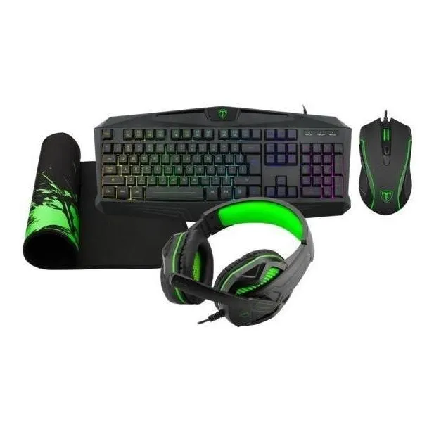 Kit Gamer T-dagger Audífonos / Teclado / Mouse / Mouse Pad