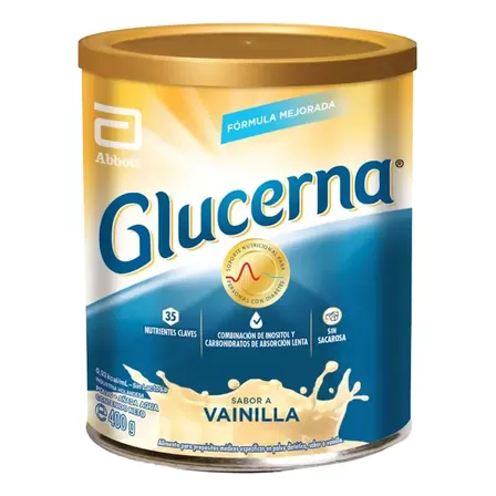 Suplemento en polvo Abbott Glucerna Carbohidratos sabor Vainilla x 400g