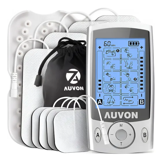 Electroestimulador Muscular Tens Doble Canal Auvon Haytodo U