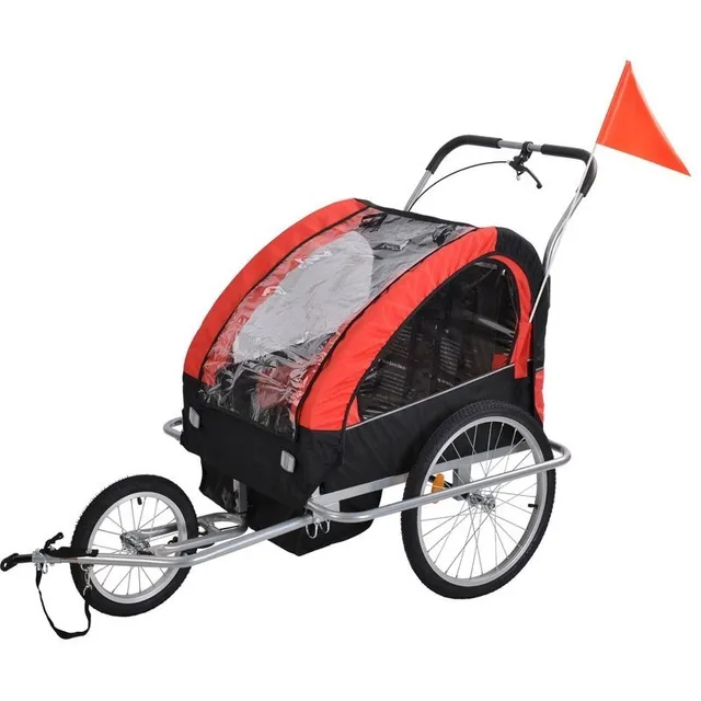 Carrito De Arrastre Para Bicicletas, Capac. 2 Niños