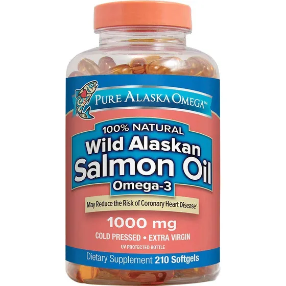 Suplemento De Aceite Puro De Salmón Salvaje De Alaska Omega-