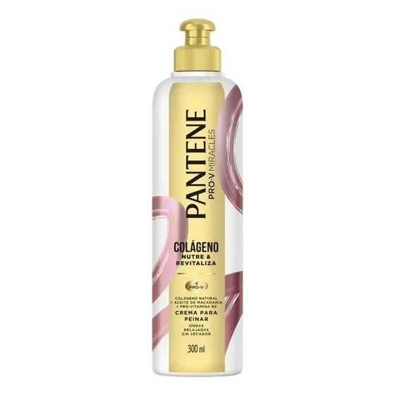 Crema Para Peinar Pantene Pro-v Miracle Colágeno 300 Ml
