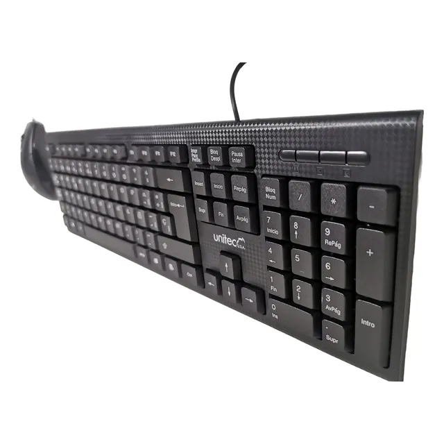 Combo Teclado Mouse Unitec Para Pc Usb 