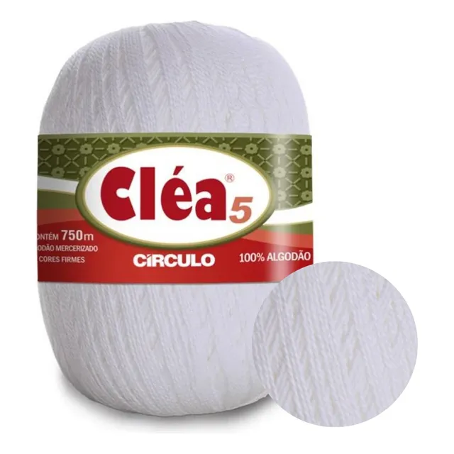 Linha De Crochê Clea 5 100% Algodão 197,7tex 750m Promoção!!